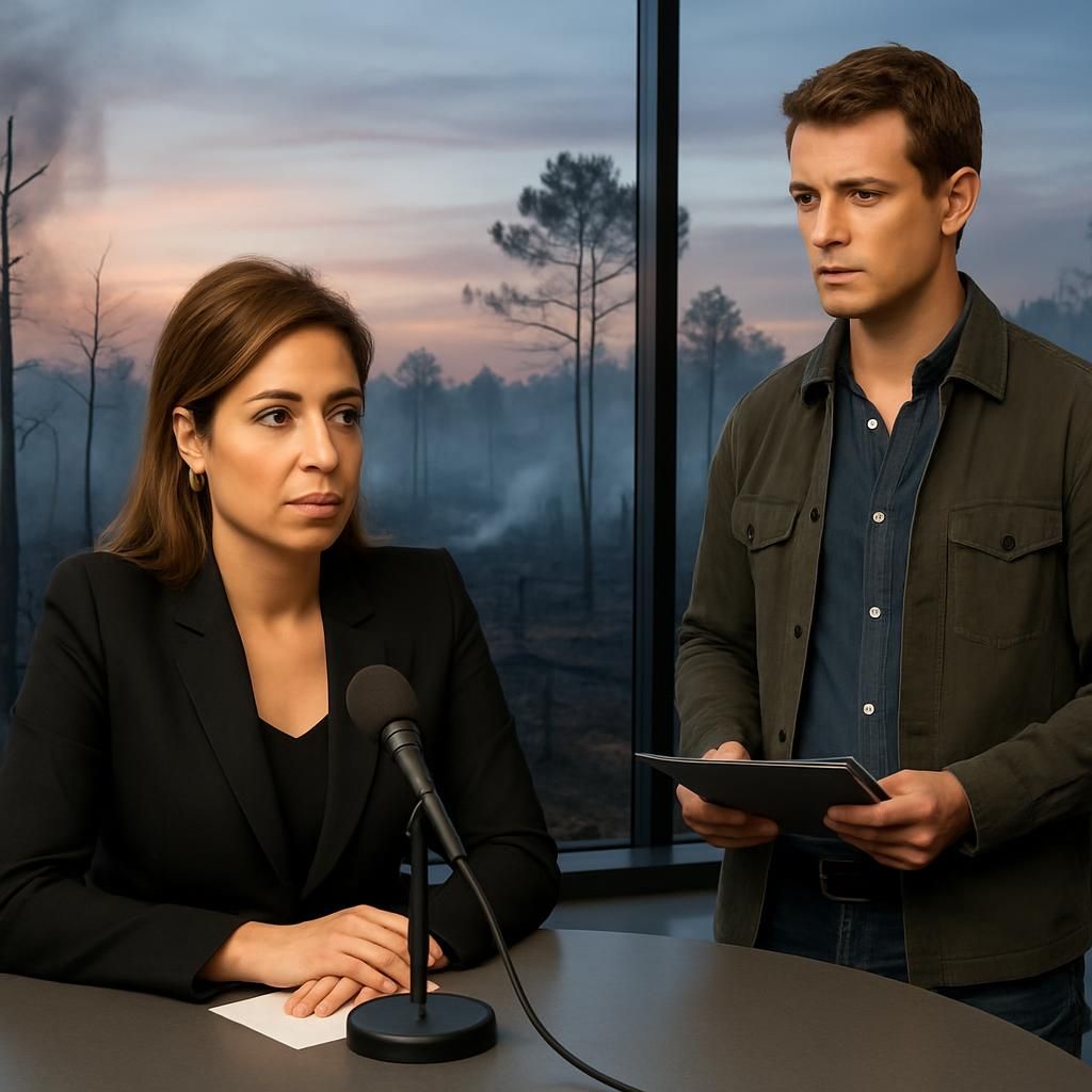 léa salamé et hugo clément présentent une émission spéciale dédiée aux incendies dévastateurs dans les landes, pour mieux comprendre leur impact et les mesures de prévention.