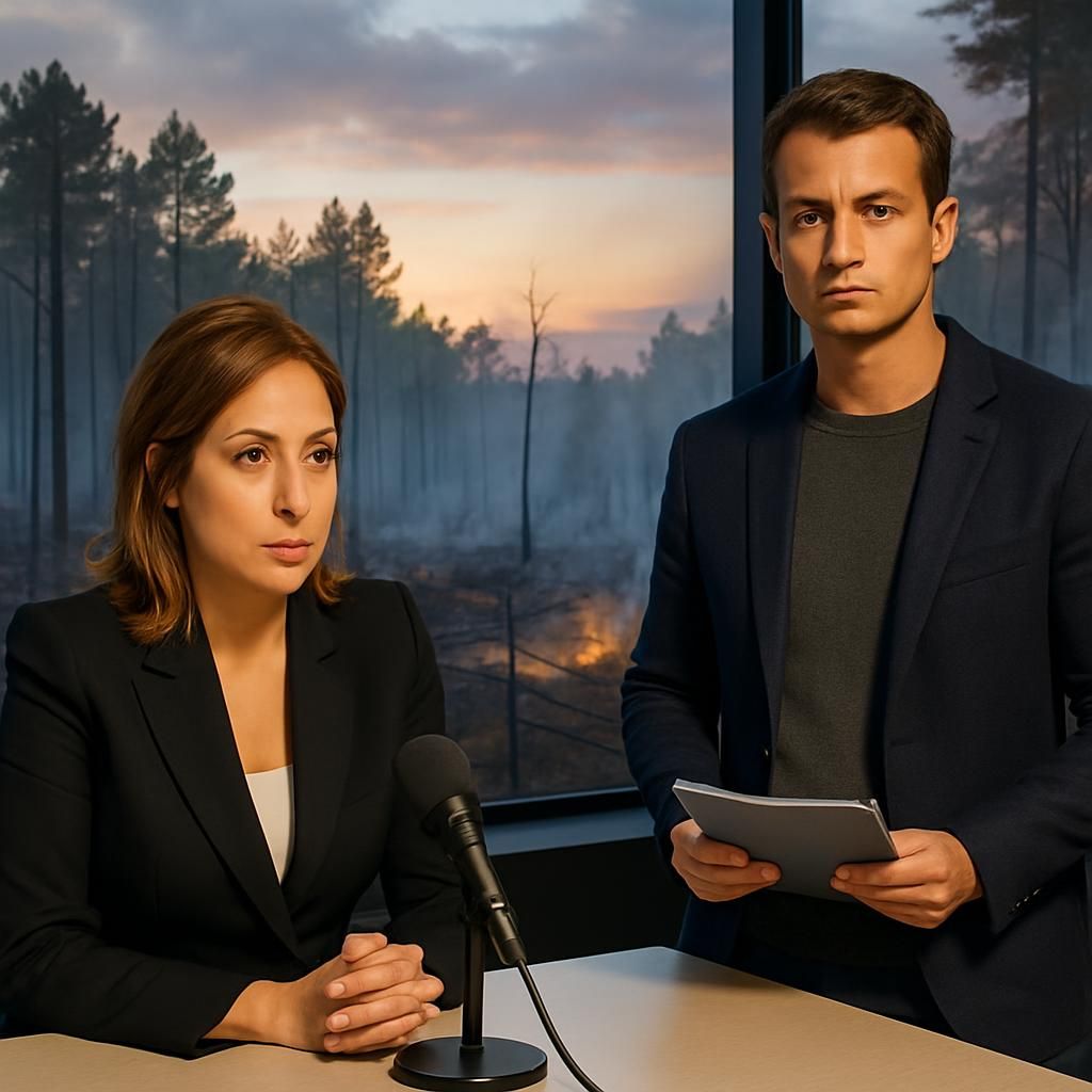 léa salamé et hugo clément présentent une émission spéciale dédiée aux incendies dévastateurs dans les landes, offrant analyses, témoignages et solutions pour sensibiliser et informer.