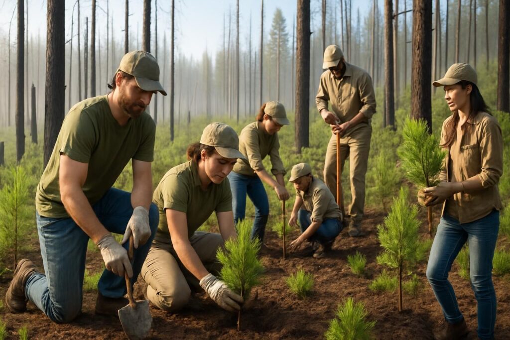 fdj united s'engage activement pour restaurer les forêts détruites par les incendies à travers des initiatives durables de protection du patrimoine naturel.