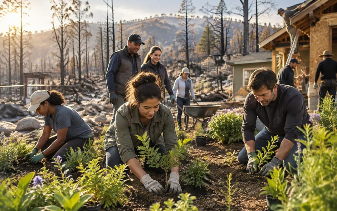 comme de nombreux habitants, ces célébrités ont été touchées par les feux de forêt. elles racontent leur expérience et leur espoir de voir la vie reprendre ses droits.